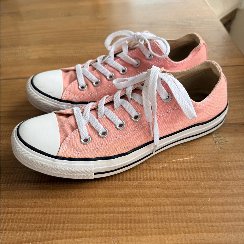 Stylish Pink Canvas Sneakers with White Accents